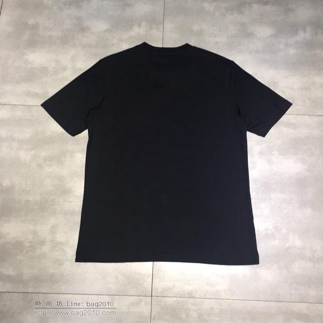 Burberry短袖 19春夏新款 巴寶莉T恤 黑色男短袖  tzy1722